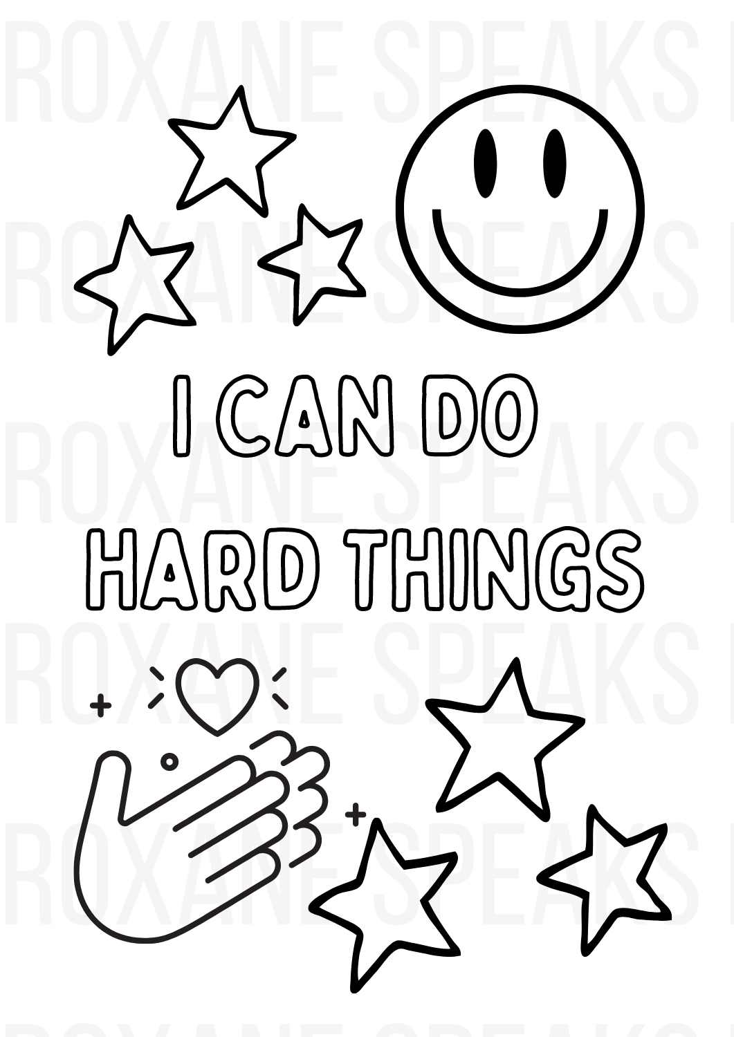 Daily Affirmation Coloring Pages - Printable Preschool Worksheets for Kids