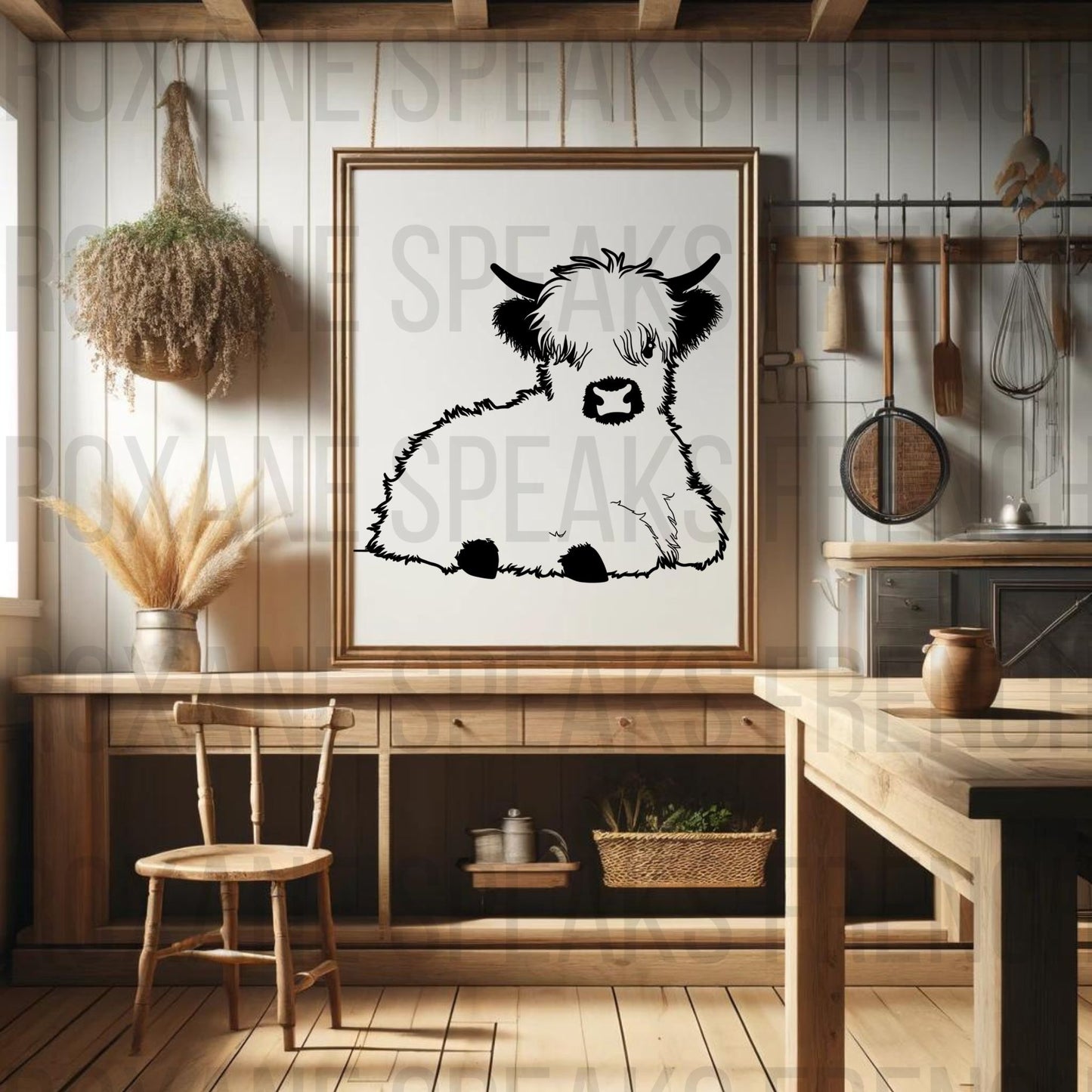 Calf SVG - Cute Minimalist Baby Animal PNG With Commercial License