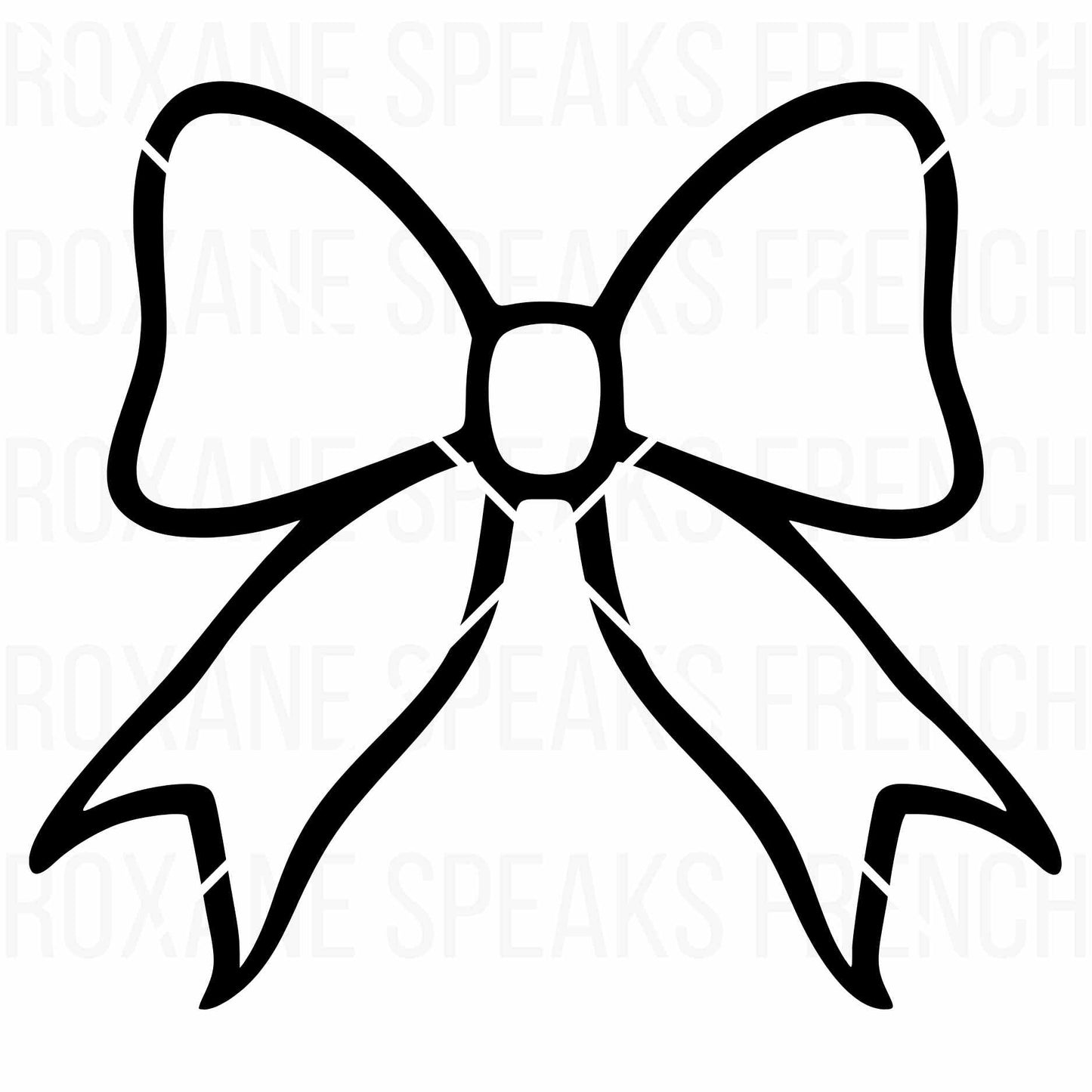 Bow coloring page featuring a simple and elegant bow outline, ideal for kids' crafts, DIY decorations, and printable art projects