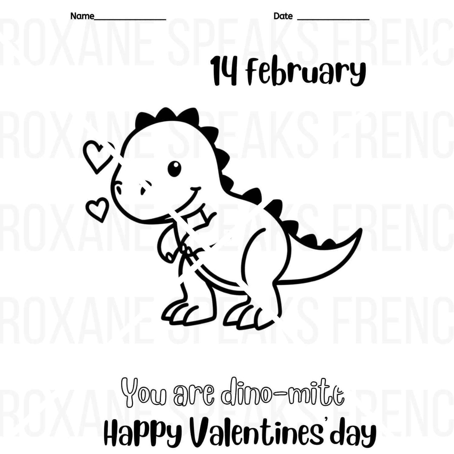 Valentine's Day Printable Card And 10 Worksheet PDF For Preschoolers