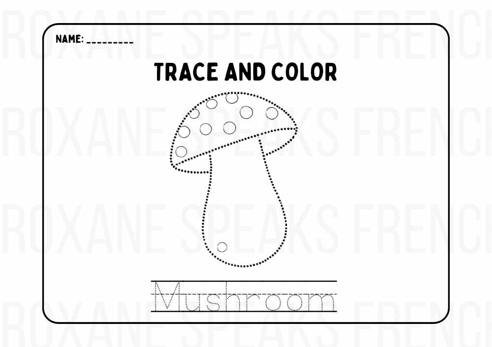 Mushroom Coloring Pages - Printable Pages PDF For Kids And Toddlers (5 Pages)