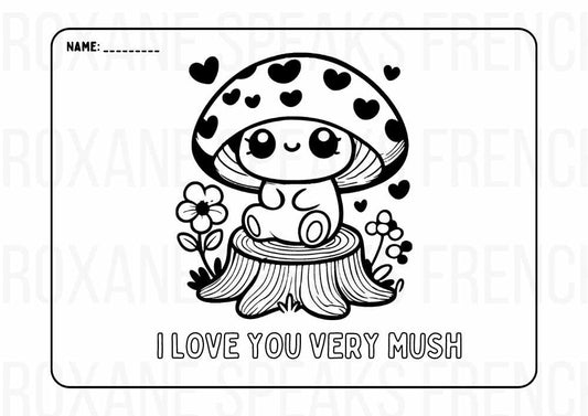 Mushroom Coloring Pages - Printable Pages PDF For Kids And Toddlers (5 Pages)