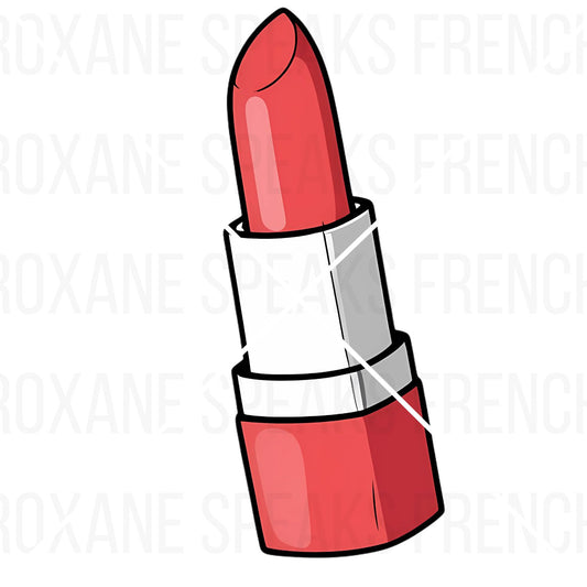 cute red lipstick emote 